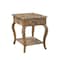 Alaterre Furniture Rustic - Reclaimed End Table, Driftwood ARSA0125 - alternate 1